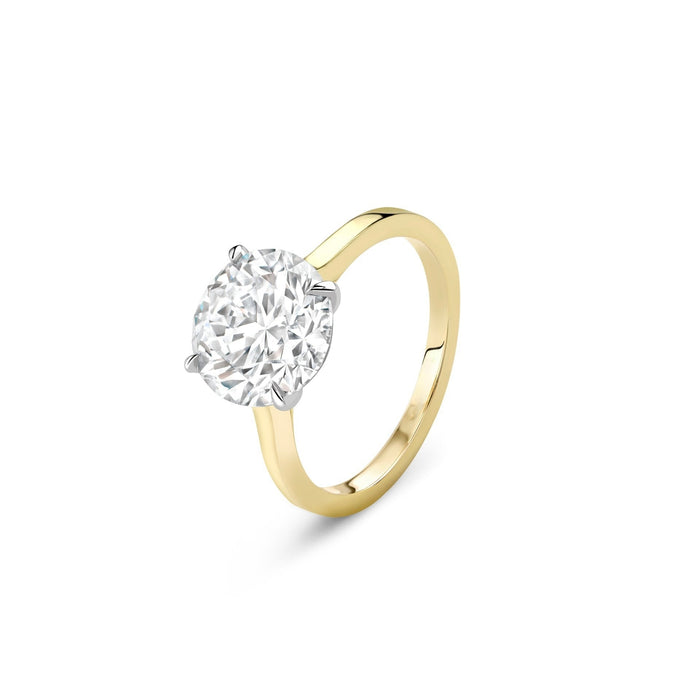 Diamond Round Engagement Ring